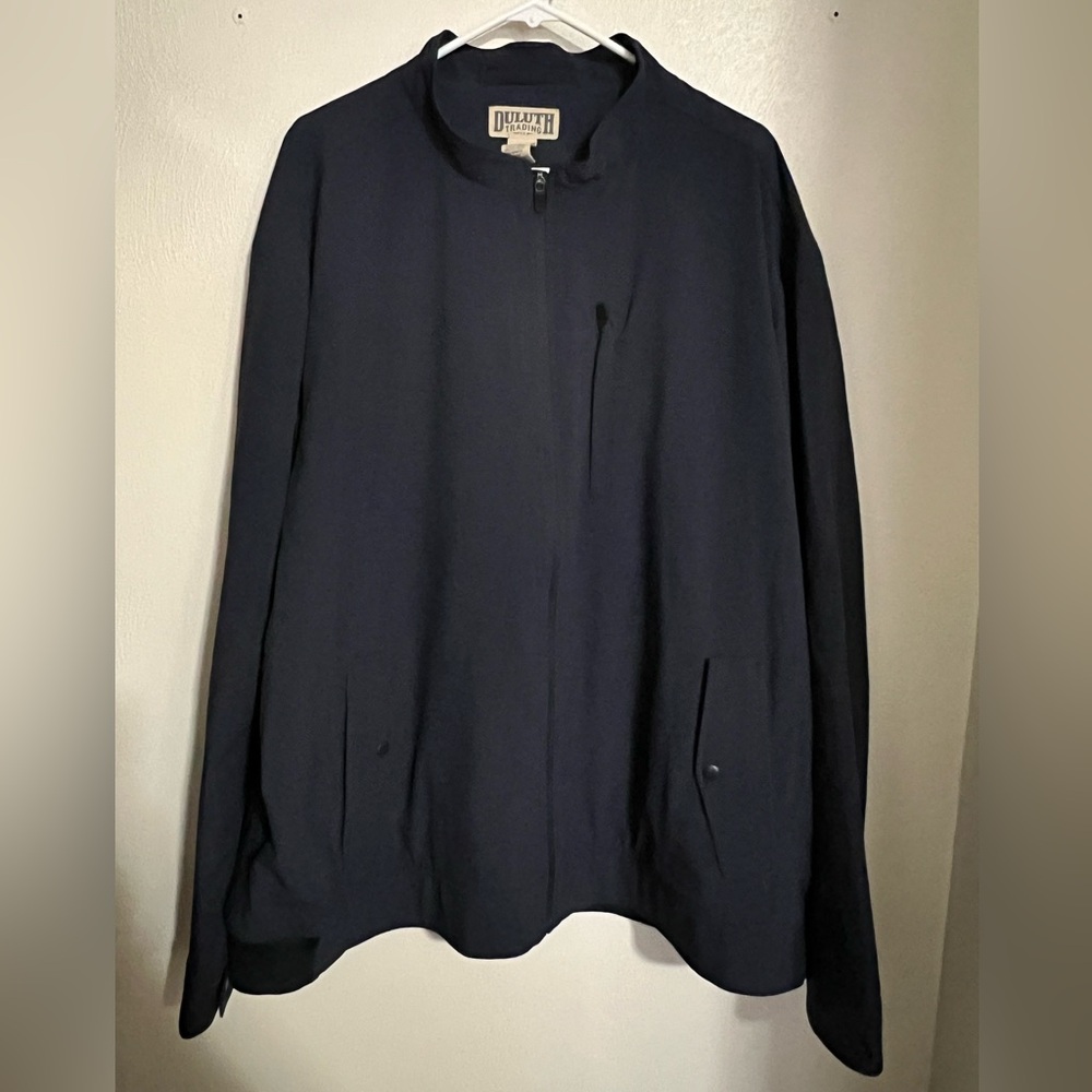 DULUTH TRADING CO Casual‎ Full Zip Bomber Jacket in Navy Blue Men's Size 3XL